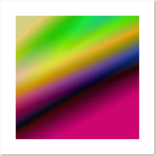 pink green yellow texture abstract art Posters and Art